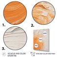 thumbnail image 3 of Designart "Minimal Spiral in Orange and White" Abstract Canvas Wall Art - Modern Orange Abstract Modern Spiral Bedroom Canvas Wall Art, 3 of 6
