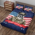 thumbnail image 3 of Happy Father's Day Honoring Veterans Akita in Army Uniform Quilt Bedding Set Inu Dog Lover 1 Blanket Bed Cover 2 Pillowcases - 13007, 3 of 5