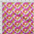 thumbnail image 4 of oneOone Silk Tabby Purple Fabric Geometric Craft Projects Decor Fabric Printed By The Yard 42 Inch Wide, 4 of 4