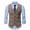 Coffee, variant on Men's Slim Fit Suits Vest Classic Single Breasted V Neck Herringbone Waistcoat for Wedding Prom Business