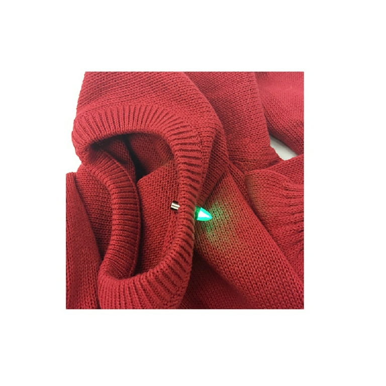 Light Up LED Ugly Christmas Sweater Ornaments