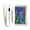 Color Hyacinths flower, variant on Nylon Trifold Card Wallet with ID Window Zipper Pocket for Men Women Teen Cats on House with Moon
