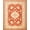 Red Orange Cream, Pattern 1, variant on ODIKA 8'x10' Washable Area Rug Durable, Non-Slip Orange Fall Boho Vintage Terracotta Farmhouse Medallion Design with Floral Scroll for Living Room, Under Sectional, Family