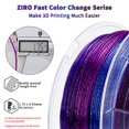 thumbnail image 4 of Material de impresión 3D ZIRO Twinkling PLA que cambia rápidamente de color, 4 of 8