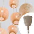 thumbnail image 4 of Pantalla de Lámpara Macramé Hecha a Mano Colgante Tejida Artesanal con Borlas Estilo Bohemio de Poliéster Adecuada para Dormitorio Sala de Estar, 4 of 8