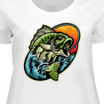 thumbnail image 4 of Inktastic Fishing Women's Plus Size T-Shirt, 4 of 5