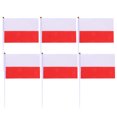 thumbnail image 1 of EeaseMX 50 banderas pequeñas de Polonia para sujetar con la mano, banderas internacionales de países del mundo, banderines para decoración de fiestas., 1 of 7