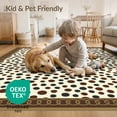 thumbnail image 4 of ODIKA 8'x10' Washable Area Rug Durable, Non-Slip Farmhouse Interlocking Border Salt Speckled Abstract Spotted Flowing Dynamic for Living Room, Under Sectional, Family, 4 of 7