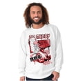 thumbnail image 3 of Kanji Street Fighter No Mercy Ryu Men's Crewneck Sweatshirt Brisco Brands S, 3 of 6