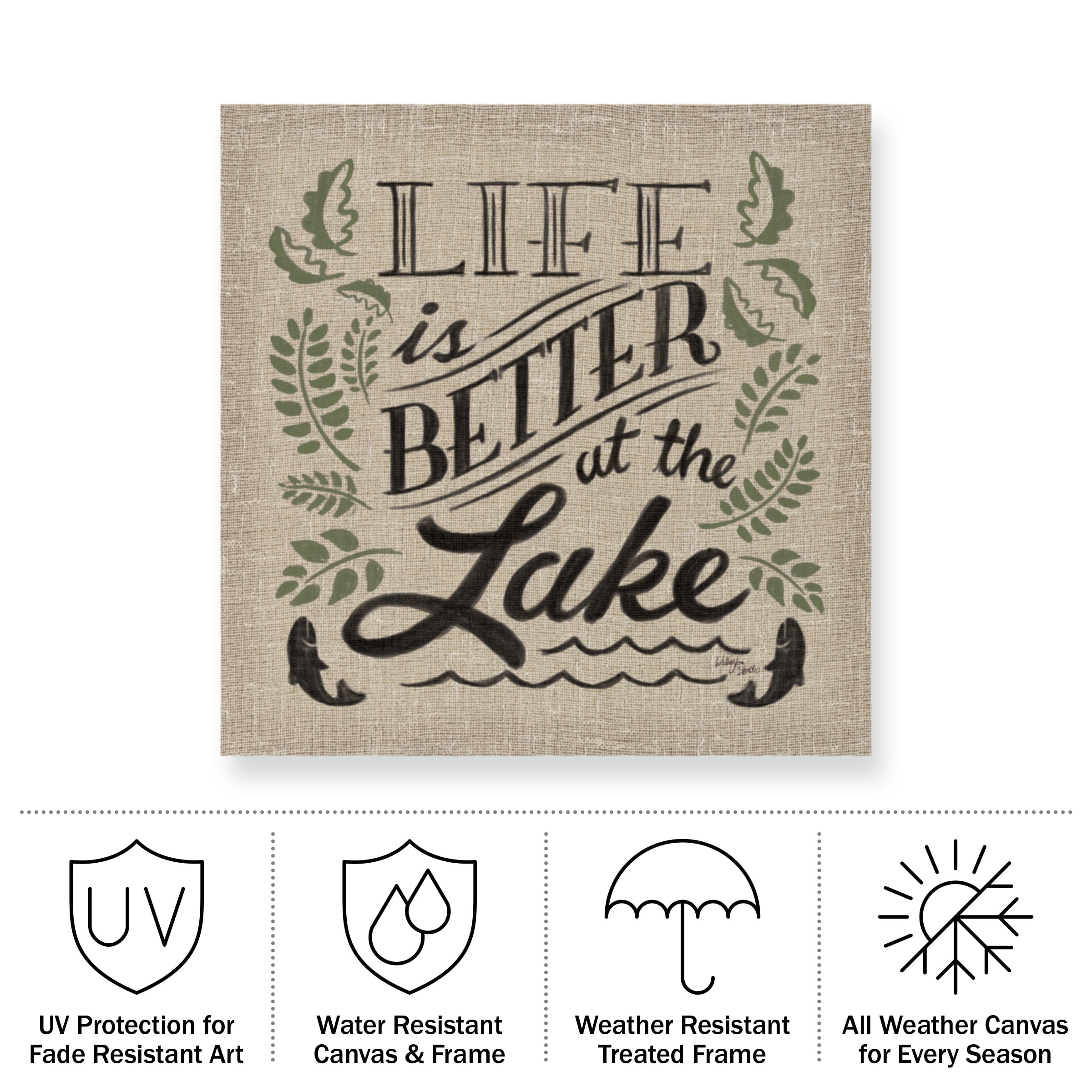 Wellington Studio 'Lake Life I Color' Outdoor Canvas