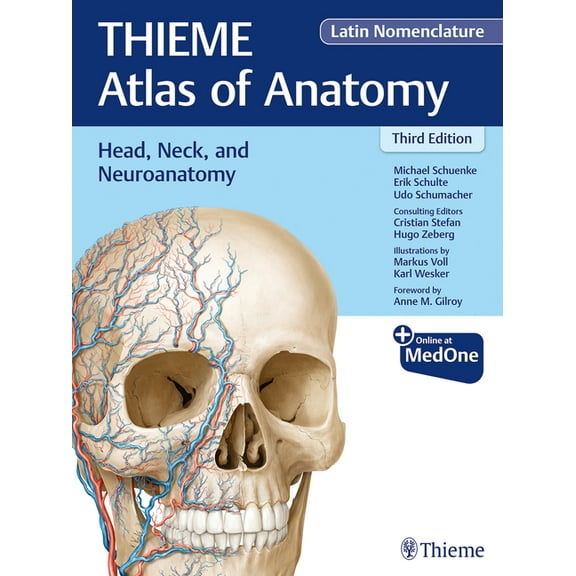 Thieme Atlas of Anatomy Head, Neck, and Neuroanatomy (Thieme Atlas of Anatomy), Latin Nomenclature, Book 3, (Hardcover)