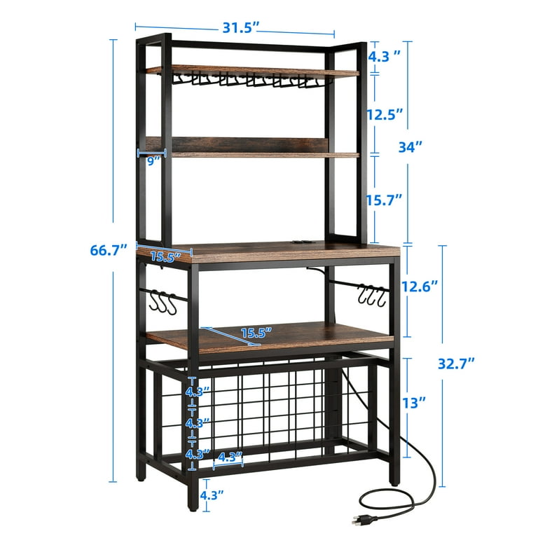 Dextrus 4 Tier Coffee Bar Station 31.5
