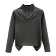 thumbnail image 3 of Womens Fleece-Lined Thermal Base Layer Top Long Sleeve Half High Neck Undershirt for Fall and Winter, 3 of 6
