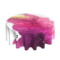 thumbnail image 2 of ZICANCN Round Table Cloths 60 Inch, Purple Marble Abstract Pastel Table Cover Waterproof Washable Outdoor Picnic Tablecloth, 2 of 8