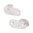 thumbnail image 2 of Oval Wardrobe Hanging Rail Rod End Bracket Support Silver Tone 2 Pair, 2 of 3
