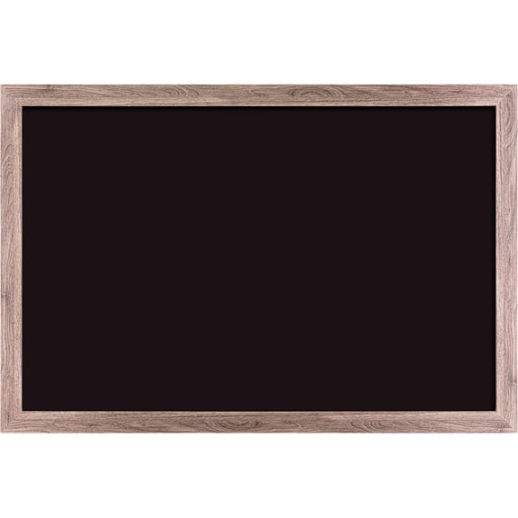 U Brands Magnetic Chalkboard, 24" x 36", Rustic Wood Frame, Premium Matte Surface