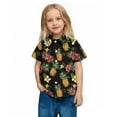 thumbnail image 5 of OGLCCG Boy's Hawaiian Shirt Tropical Casual Summer Beach Shirt with Pocket Short Sleeve Casual Button Down Tops for Youth Kids 2-15 Years, 5 of 7