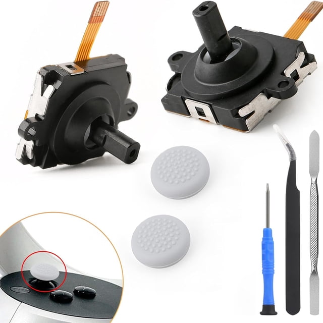 Kit de repuesto de 2 piezas para joystick para el mando Quest 2. Accesorios para joystick analógico 3D ThumbStick. Herramienta de reparación de deriva