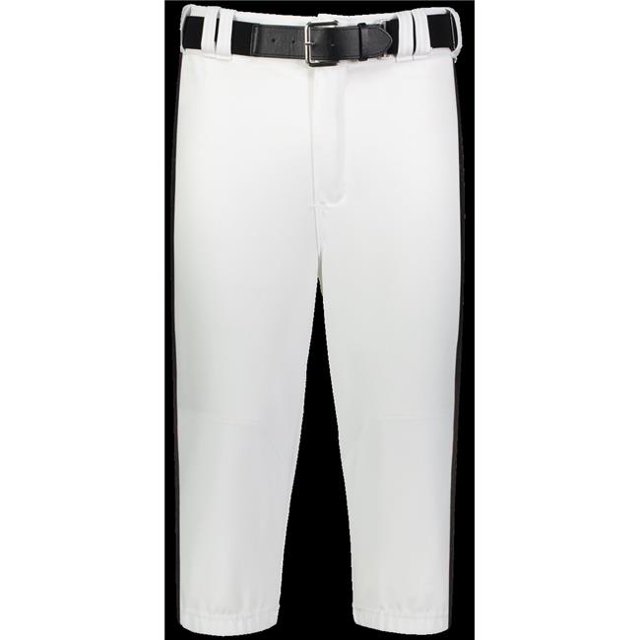 Adult Piped Diamond Series Knicker 2.0 Pant, White & Black - Extra Large