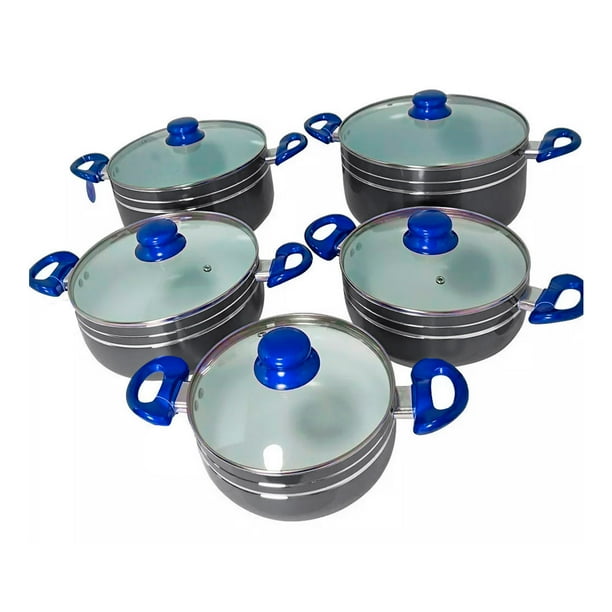 Bateria de Cocina Amex Cook Gris 28 cm , 26 cm , 24 cm , 22 cm , 20 cm