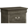 thumbnail image 3 of Glory Furniture Louis Phillipe 2-drawer Wooden Nightstand Grey Stained, 3 of 5
