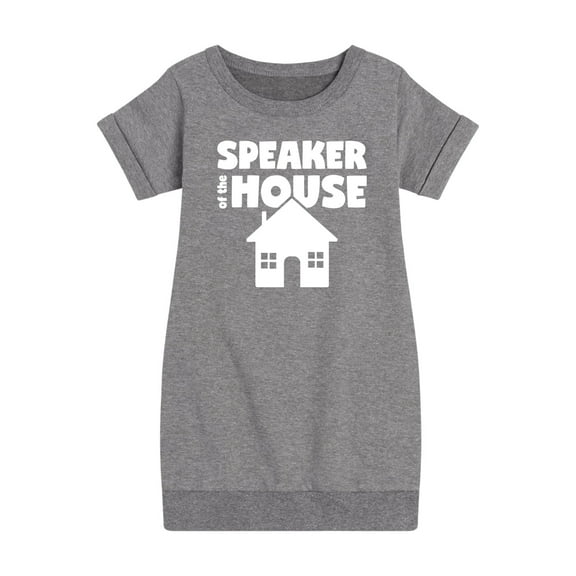 Instant Message - Speaker Of The House - Toddler & Youth Girls Fleece Dress