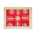 thumbnail image 1 of Trigo Mexico totems antigua civilización dibujo Escritorio de madera Arte Pintura 6x8 pulgadas marco de foto foto, 1 of 4