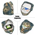 thumbnail image 5 of JIALIOU Mini Backpack Purse for Women Quilted Casual Daypack Small Travel Shoulder Bag, Abstract Clear Cerulean Geometric, 5 of 7
