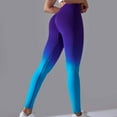 thumbnail image 7 of Timegrad Workout Pants for Women Stretch Slim Yoga Leggings Gradient Color Butt Lifting Gym Pants Fall, 7 of 7