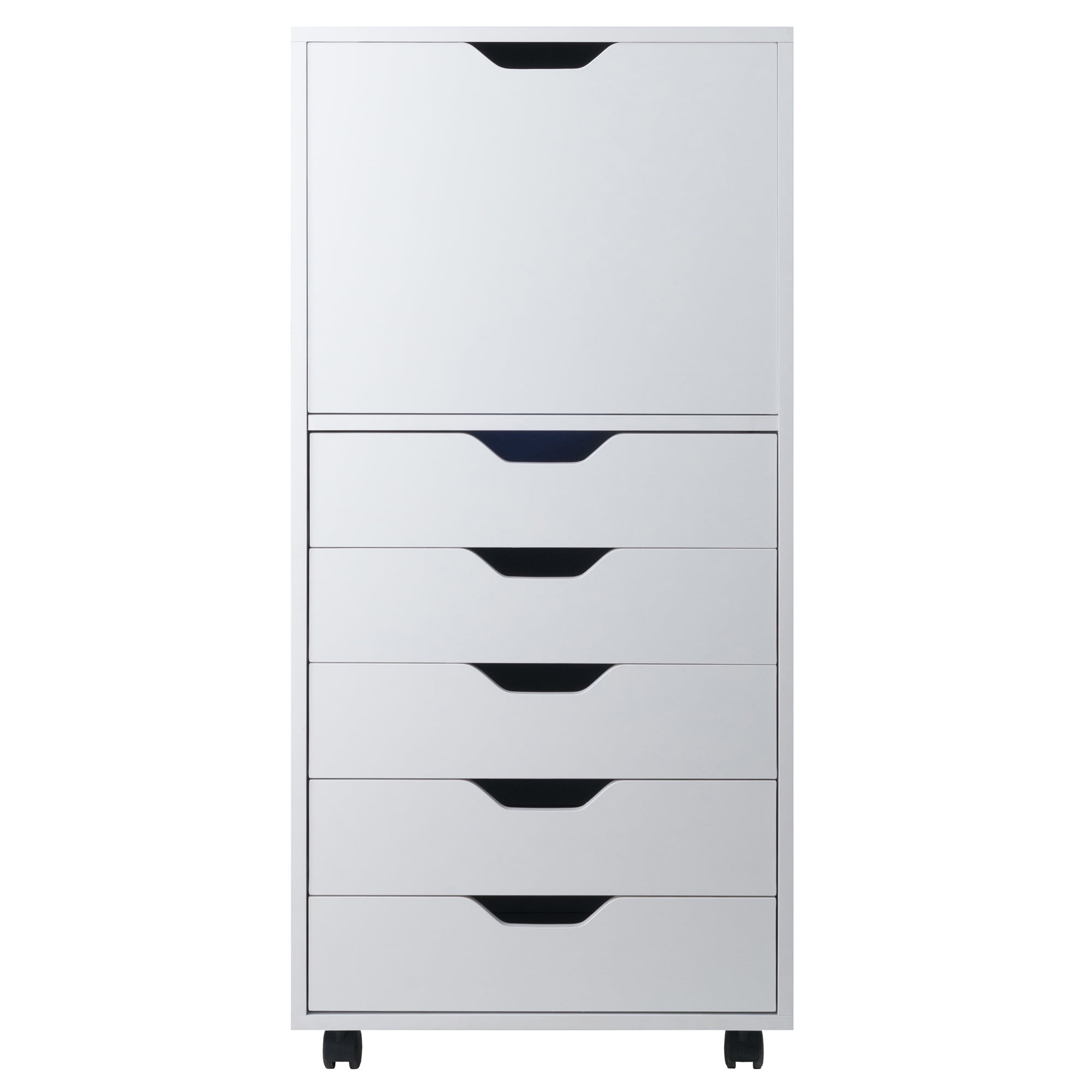 Winsome Halifax 5 Drawer Storage Mobile Cabinet 10616, White Finish