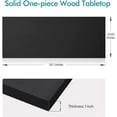 36x24 inches Tabletop Solid OnePiece Desktop for Sit Stand Desk Double