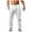 C-White3163, variant on FEIFLY Solid Color Men Pants Chino Cargo Pants Fashion Cotton Linen Casual Trousers Flat Front Pants Summer Wicking Breathable Relaxed Fit Wear
