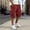 Wine, variant on Swuxness Men Cargo Capris Pants Solid Color Large Pockets Drawstring Loose Stylish Garment