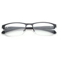 thumbnail image 3 of Progressive Multifocal Reading Glasses Blue Light Blocking for Men,No Line Trifocal Readers, Half Rim Metal Frame, TR90 Temple, Reading Glasses + 1.00, 3 of 8