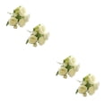 thumbnail image 3 of Inteprter 2x decoración de flores artificiales para interiores y exteriores, elija con ramo de tela de alta y durabilidad blanco blanco 2Conjunto, 3 of 6