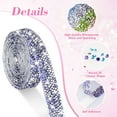 thumbnail image 2 of NiArt Self Adhesive Crystal Rhinestone Diamond Ribbon 12 Rolls Multi-Functional DIY Decorative Bling Gemstone Arts Crafts Sticker Tape Glitter Shoes Clothes (12 Colors Classic), 2 of 7