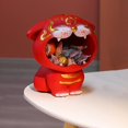thumbnail image 3 of Tigres Estatua Hogar Resina Tigres Estatuilla Escultura Arte Decoración Misceláneas rojo Gloria Cuenco de almacenamiento de llaves, 3 of 7
