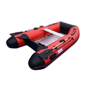 BRIS BSR270 3-Person 8.8Ft Black Inflatable Raft, Boat, Oars, Pump, Bag, Repair Kit