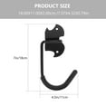 thumbnail image 2 of OULII 2pcs Garage Bike Hook Copper Paint Black For Wall Mounting And Organization, 2 of 6