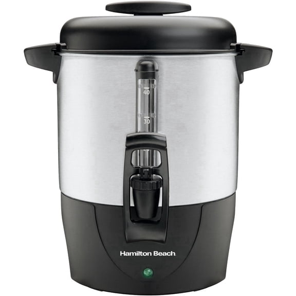 Hamilton Beach 40 Cup Coffee Urn and Dispenser, Silver, 40514R