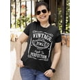 thumbnail image 2 of 60th Birthday VINTAGE 1963 Women's T-shirt, S, Black, 2 of 3