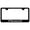 Black, variant on Ford Bronco II Laser Etched Logo Stainless Steel License Plate Frame (Black)