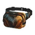 thumbnail image 2 of Balery Prairie Meditating Lion Mochila Cinturón para Mujeres y Hombres, Bolsa de Cintura Impermeable de Doble Capa con Correa, 2 of 9