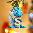 thumbnail image 3 of Lwlmwt Christmas Tree Decoration,8CM Christmas 26-letter Pendant,Personalized Dinosaur Christmas Ornament,Unique Customized Funny Gift for DIY Craft Christmas Ornaments, 3 of 5