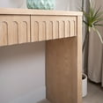 thumbnail image 3 of Hassch 59.2" Modern Entryway Console Table with 4 Carved Drawers, Narrow Hallway Foyer in Natural Finish, Easy Assembly, 3 of 7