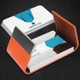 thumbnail image 2 of Estuche para tarjetas de visita de acero inoxidable Nikou, doble apertura, color naranja, 2 of 9