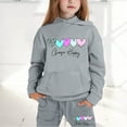 thumbnail image 2 of Toddler Sweatsuit Cotton Graphic Long Sleeve Sweatsuit Pullover Tops and Pants Preppy Fall Boy 2 Piece Outfits, 2 of 7