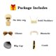 thumbnail image 3 of Set de disfraz TUOFLY para hombre, peluca de discoteca rubia con collar de gafas, 3 of 7