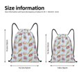 thumbnail image 4 of Drawstring Backpack - Conch Shell No.J97 Splash Proof Small Drawstring Gym Bag for Women Men, Cinch Sports String Bag Backpack for Travel Swimming Beach, 4 of 8