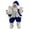 Blue, variant on Rdeuod Christmas Sitting Santa Claus Figurines Christmas Figure Decorations Table Decor Christmas Santa Claus Doll for Holiday Party Festival Present, 13.78inch,Pink